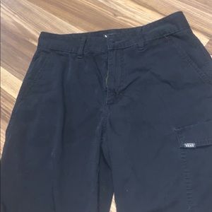 Vans black cargo shorts